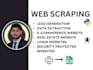 do lead generation, web scraping, data extraction, and selenium automation