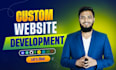 build custom website, full stack website development as software developer