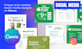 design creative social media posts in canva