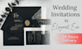 design wedding invitations, save the date and rsvp
