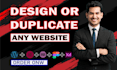 design clone or duplicate build a wordpress website