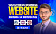 design redesign and clone wordpress business website with elementor pro