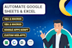 automate google sheets and excel with vba, macros, and apps script