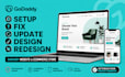setup fix update godaddy website design godaddy ecommerce store godaddy redesign