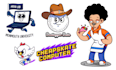 create doodle illustration logo and mascot
