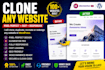 recreate, redesign or clone any website in wordpress