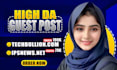 do guest post on techbullion and ipsnews,net