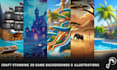 design custom 2d game environments and backgrounds