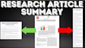 summarize current research articles