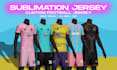 design custom sublimation football jersey and soccer jersey