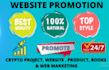 promote share link website shoutout to 150m ig, fb,yt, tg, twitter, crypto users