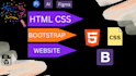 develop a responsive bootstrap or css website for you
