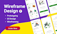 do wireframe design, figma prototyping, and UI mockup