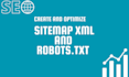 create optimize XML sitemap and robot txt for website SEO