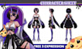 draw anime style character sheet for your vtuber or oc