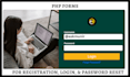 create registration, login, forgot password page in PHP