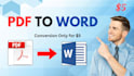 convert PDF to editable word error free and fast