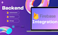 integrate firebase auth, database, storage in your website