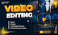 provide professional youtube video editing and ads creation