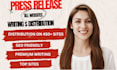do press release writing press and release distribution press SEO