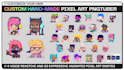 make animated pngtuber, vtuber in a pixel art anime style