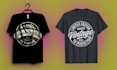 vintage badge t shirt design