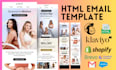 design responsive HTML email template newsletter