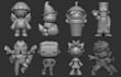 do 3d print stl files miniatures, chess set model,military or rc vehicles design