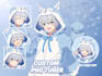 design a custom png tuber model for streaming in anime or chibi style