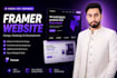 design redesign framer website or convert figma to framer website design