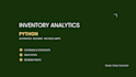 do inventory analytics and supply chain data analysis with python