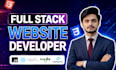 build custom website development, front end developer, full stack developer