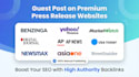 distribution press release websites yahoo finance bezinga
