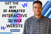 do 3d animated wix website 3d wix spline animation 3d wix studio website 3d wix