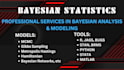 do bayesian statistics projects using r, python, stata, stan, jags, bugs, matlab