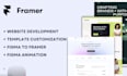 design framer website develop framer website framer landing page framer