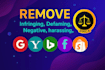 takedown remove harassing defamatory reddit onlyfans instagram google facebook x