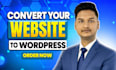 design, migrate or clone webflow, squarespace, shopify, wix to wordpress website