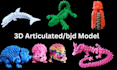 sculpt 3d bjd 3d toy design articulated model 3d doll for 3d printing