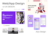 do website design, app mobile design, and UI UX in figma