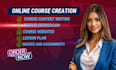 create online course content, elearning course, course creation, lesson plan