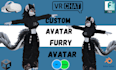 create vrchat avatar 3d model vtuber furry avatar from scratch