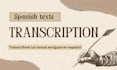 transcribe old texts in spanish