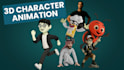 create 3d character modeling, rigging, and 3d animation