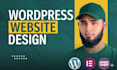 build wordpress website and ecommerce store using elementor