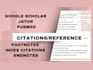 format and edit footnotes, bibliography and endnote etc