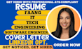 write faang resume, it, tech, engineering, software engineer resume