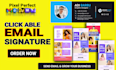 create HTML clickable email signature