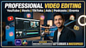 do professional video editing for youtube, reels, and social media