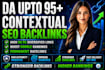create SEO contextual backlinks with manual and white hat link building